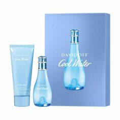 Акция на Парфумований набір жіночий Davidoff Cool Water Woman (туалетна вода, 30 мл + лосьйон для тіла, 75 мл) от Eva