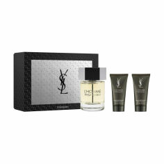 Акція на Парфумований набір чоловічий Yves Saint Laurent L'Homme (туалетна вода, 100 мл + лосьйон для тіла, 2*50 мл) від Eva