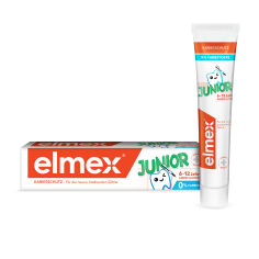 Акция на Дитяча зубна паста Elmex Junior Toothpaste, від 6 до 12 років, від карієсу, 75 мл от Eva