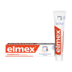 Акція на Зубна паста Elmex Захист від карієсу, для щоденної гігієни, 75 мл від Eva
