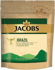 Акція на Кава розчинна Jacobs Brazil 100% Арабіка 150 г від Rozetka