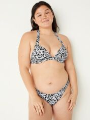 Акція на Роздільний купальник жіночий Victoria's Secret 433154527 L/M Біло-чорний від Rozetka