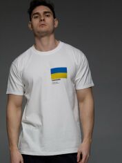 Акція на Футболка бавовняна довга чоловіча Aspirine Pantone ASPW10055 2XL Біла з принтом від Rozetka