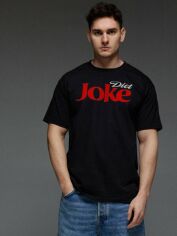 Акція на Футболка бавовняна довга чоловіча Aspirine Diet Joke ASPB10010 S Чорна з принтом від Rozetka