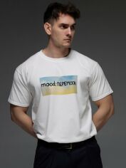 Акція на Футболка бавовняна довга чоловіча Aspirine mood: Перемога ASPW10033 2XL Біла з принтом від Rozetka