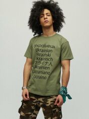 Акція на Футболка бавовняна довга чоловіча Yappi MOL10229 S Хакі Зелена від Rozetka