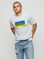 Акція на Футболка бавовняна довга чоловіча Yappi MG2657 XL Сіра від Rozetka