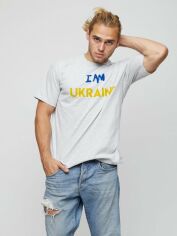 Акція на Футболка бавовняна довга чоловіча Yappi MG2655 S Сіра від Rozetka