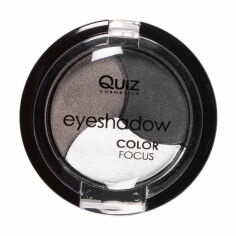 Акція на Тіні для повік Quiz Cosmetics Color Focus Eyeshadow 3-колірні, тон 300, 4 г від Eva