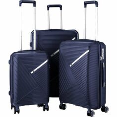 Акція на Набор чемоданов 2E SIGMA (L+M+S), тёмно-синий (2E-SPPS-SET3-NV) від MOYO