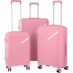 Акція на Набор чемоданов 2E SIGMA (L+M+S), розовый (2E-SPPS-SET3-PK) від MOYO