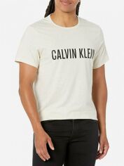 Акція на Футболка бавовняна довга чоловіча Calvin Klein 147788211 S Бежева від Rozetka