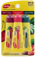 Акция на Набір бальзамів для губ Carmex 3-Pack: Tubes (Cherry, Strawberry, Wintergreen) SPF 15 10 г от Rozetka