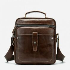 Акція на Чоловіча шкіряна сумка-планшет Vintage leather-14700 Коричнева від Rozetka