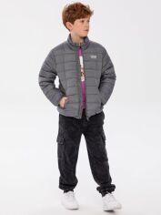 Акция на Дитяча демісезонна куртка для хлопчика Minoti 13coat 18 38552JNR 98-104 см Сіра от Rozetka