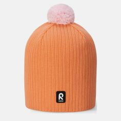 Акция на Дитяча зимова шапка-біні в'язана з помпоном для дівчинки Reima Koillinen 528683-3210 48-50 см от Rozetka