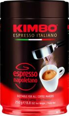 Акція на Кава мелена Kimbo Espresso Napoletano 250 г від Rozetka