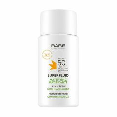 Акція на Сонцезахисний суперфлюїд для обличчя BABE Laboratorios Super Fluid SPF 50 для всіх типів шкіри, з матувальним ефектом, 50 мл від Eva
