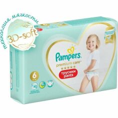 Акція на Pampers Premium Трусики Care Pants Extra Large 6 (15+ кг) 42шт від MOYO
