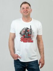 Акція на Футболка Sol's Imperial 190 Козак із шаблею та пістолем DTF11500102/163 L Біла від Rozetka