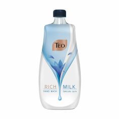 Акція на Рідке мило для рук Teo Rich Milk Delicate Care, 800 мл (запаска) від Eva