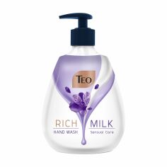 Акция на Рідке мило для рук Teo Rich Milk Sensual Care, 400 мл от Eva