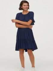 Акція на Сукня коротка літня жіноча H&M 0822171-1 XS Синя (СА2000001894996) від Rozetka