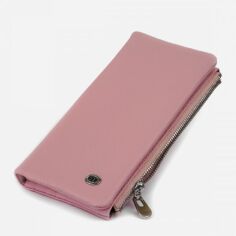 Акція на Шкіряний гаманець ST Leather Accessories 19201 Рожевий від Rozetka