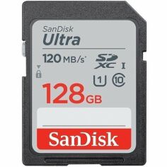 Акція на Карта памяти SanDisk SD 128GB C10 UHS-I R140MB/s Ultra (SDSDUNB-128G-GN6IN) від MOYO