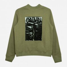 Акція на Світшот оверсайз чоловічий Calvin Klein Jeans J20J212532 XS Хакі від Rozetka