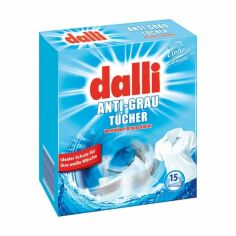 Акція на Абсорбувальні серветки Dalli для прання білої білизни, 15 шт від Eva