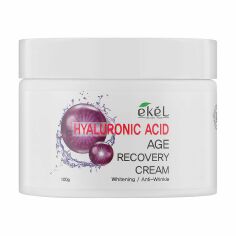 Акція на Крем для обличчя Ekel Age Recovery Hyaluronic Acid Cream з гіалуроновою кислотою, 100 г від Eva