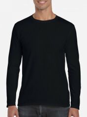 Акція на Лонгслів чоловічий Gildan Softstyle GI64400BL XL Black від Rozetka