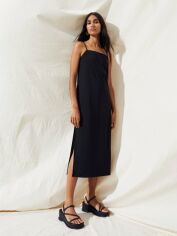 Акція на Плаття міді літнє жіноче H&M 061073162 S Чорне від Rozetka