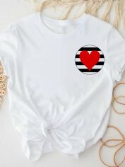 Акция на Футболка Love&Live love stamp LLP03026 XL Біла от Rozetka