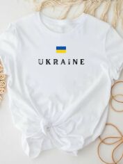 Акция на Футболка Love&Live Ukraine in the shower LLP03093 XXXL Біла от Rozetka