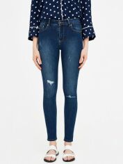 Акція на Джинси Skinny жіночі Pull & Bear XAZ190111UAXM 36 Темно-сині від Rozetka