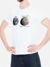 Акція на Футболка Trace of Space Come here, Elon TOSW10010 XL Біла від Rozetka