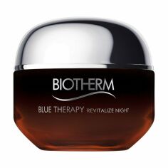 Акція на Нічний крем для обличчя Biotherm Blue Therapy Amber Algae Revitalize Anti-Aging Night Cream, 50 мл від Eva