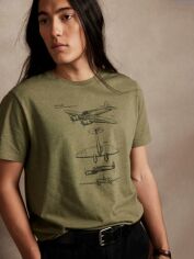 Акція на Футболка бавовняна довга чоловіча Banana Republic 981153191 XS Зелена від Rozetka