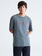 Акція на Футболка бавовняна довга чоловіча Calvin Klein 896356589 M Зелена від Rozetka