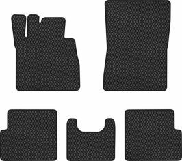 Акція на EVA килимки EVAtech в салон авто для Mercedes-Benz G-Class (W463)  (with glass-holder) 1990-2018 2 покоління SUV EU 5 шт Black від Rozetka
