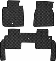 Акція на EVA килимки EVAtech в салон авто Buick Enclave Restyling 2012-2017 1 покоління SUV USA 3 шт Black від Rozetka