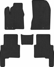 Акція на EVA килимки EVAtech в салон авто для Kia Sorento (XM) (Hinged Gas Pedal) 7 seats 2009-2012 2 покоління SUV EU 5 шт Black від Rozetka