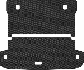 Акція на EVA килимок EVAtech в багажник авто Mitsubishi Pajero Wagon (V80) 5 seats 2006-2021 4 покоління SUV EU 2 шт Black від Rozetka
