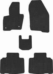 Акція на EVA килимки EVAtech в салон авто Ford Edge 2014-2018 2 покоління SUV USA 5 шт Black від Rozetka