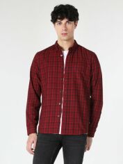 Акція на Сорочка бавовняна чоловіча Colin's CL1061788RED S Red від Rozetka