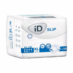 Акция на Підгузки для дорослих ID Slip Plus, розмір Extra Large (120-170 см), 14 шт от Eva