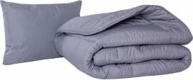 Акция на Набір Mirson №444 Eco Light Gray Soft Tracery Tencel ковдра 155x215 + подушка м'ягка 50x70 от Rozetka