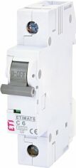 Акція на Автоматический выключатель ETI, ETIMAT 6 1p С 6А (6 kA) (2141512) від MOYO